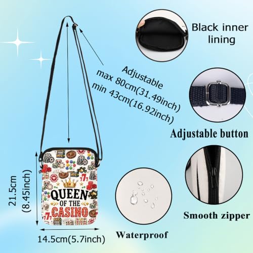 Image of G2TUP Casino Gambling Crossbody Bag Casino Lover Gift Casino Stash Shoulder Bag Casino Game Merch