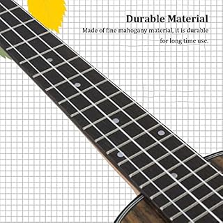 tieedhfu Ukulele Exquisite Guitar Portable Solid Wood Concert Uke Lovers Supplies, 21 pouces Acajou - Les Beatles, Paul McCartney, John Lennon, RIngo Starr, George Harrison tieedhfu Ukulele Exquisite Guitar Portable Solid Wood Concert Uke Lovers Supplies, 21 pouces Acajou – Image 5