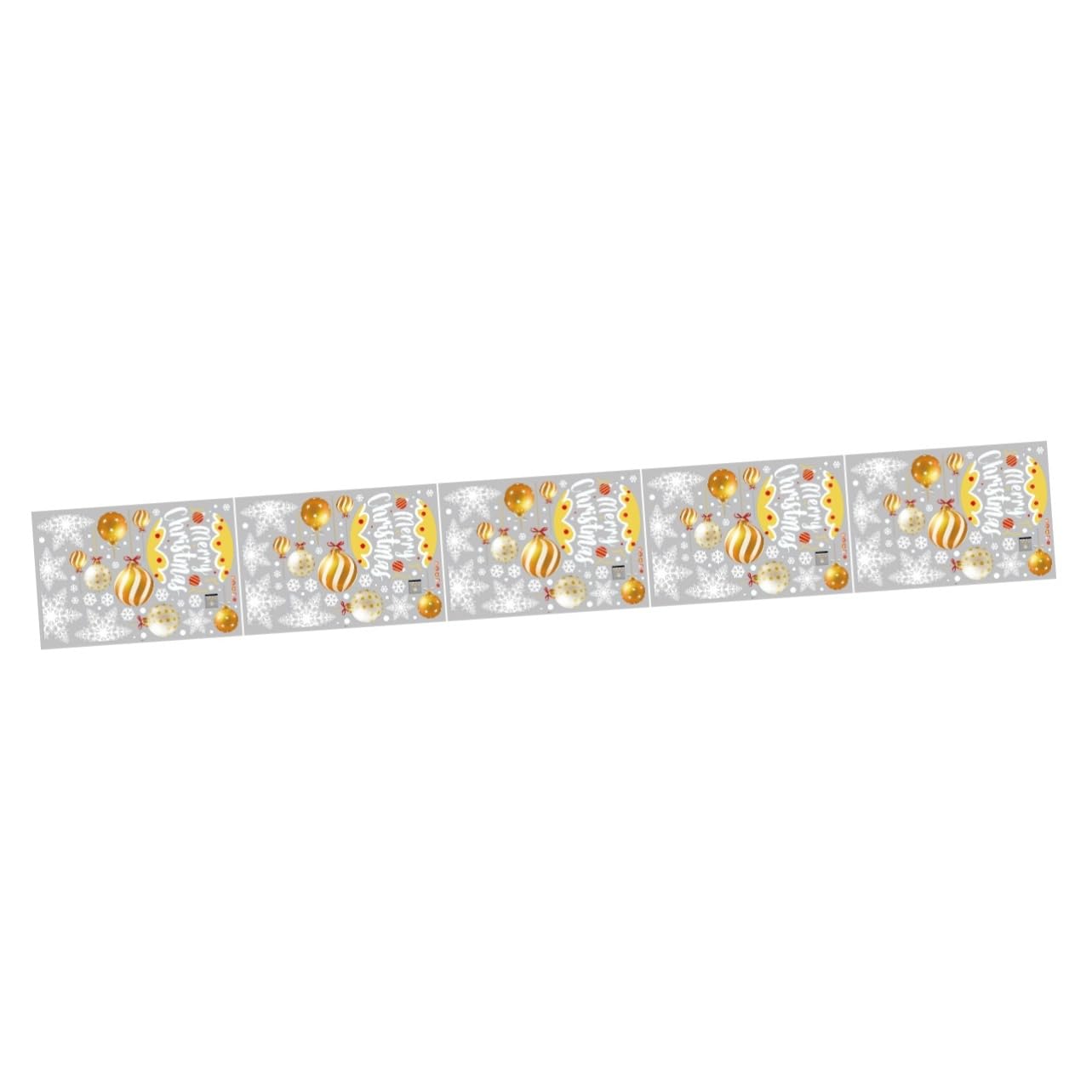 PRETYZOOM 5 Fogli Adesivi statici natalizi la finestra invernale aggrappa decalcomanie della palla di natale adesivi da parete natalizi decorazioni natalizie vetrine arredamento pvc