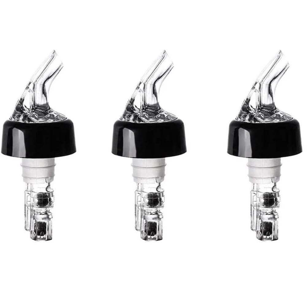 CTRLZS 3PCS 30ml Plastic Liquor Pourer Olive Oil Wine Bottle Pour Spout Plug Stopper Cork Wine Dispenser Leakproof