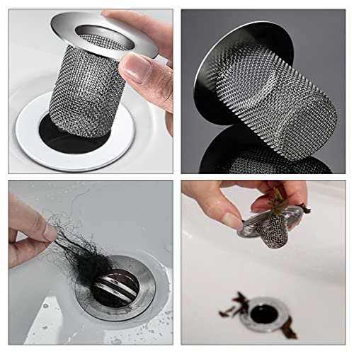 Colador de malla para fregadero Uonlytech acero inoxidable miniatura 6