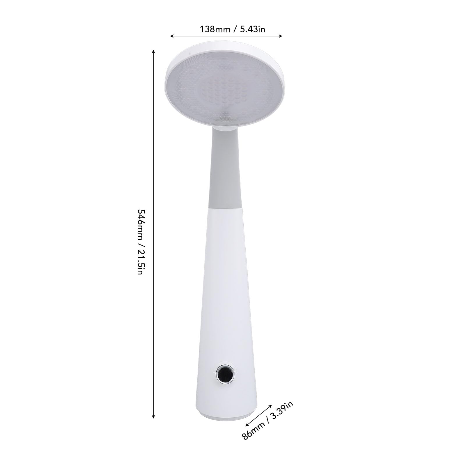 Lampada da Scrivania a LED per Ufficio Domestico Cordless (Bianca)