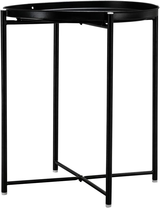 Guangshuohui Iron Round Side End Table, Metal End Table