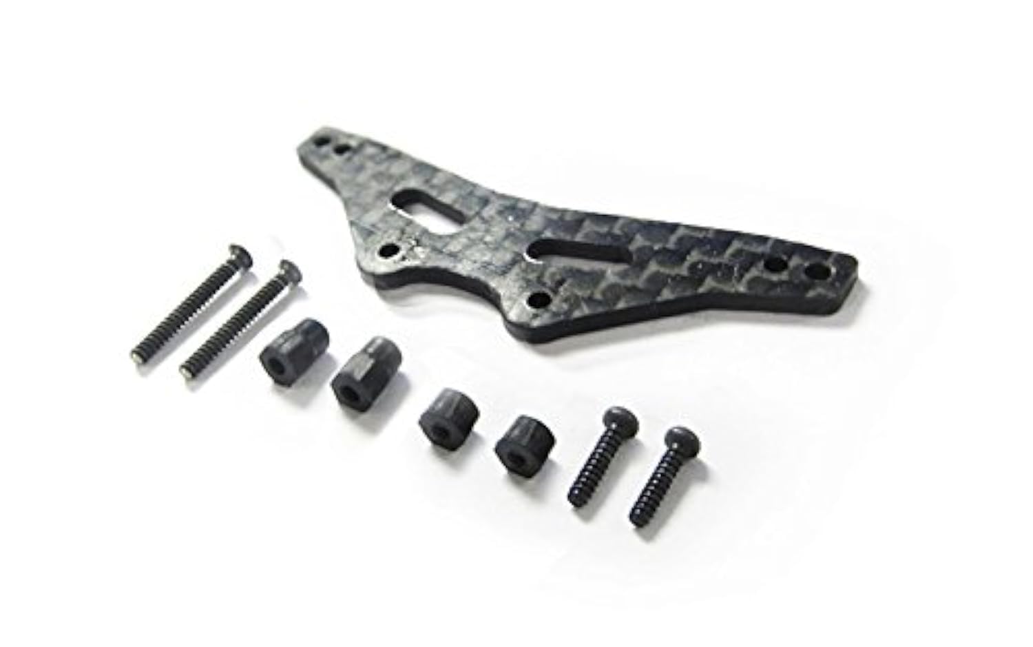 15424 GT24B Graphite Front Shock Tower Set Replacement Parts