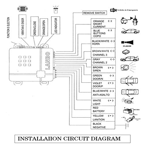 CarBest L401 3-Channel 1-Way Car Alarm Vehicle Security Keyless Entry System - Thumbnail 3
