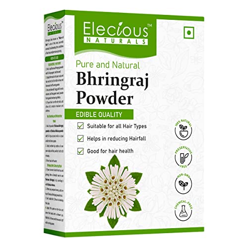 Bhringraj Powder for Hair Growth Edible Good for Hair Pack, Hair Oil and Oral Consumption Preservative Free Suitable for All Hair Types 200gm