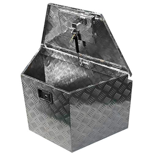 WFLNHB Trailer Tongue Tool Box Diamond Tread Aluminum Heavy Duty Truck Pick Up
