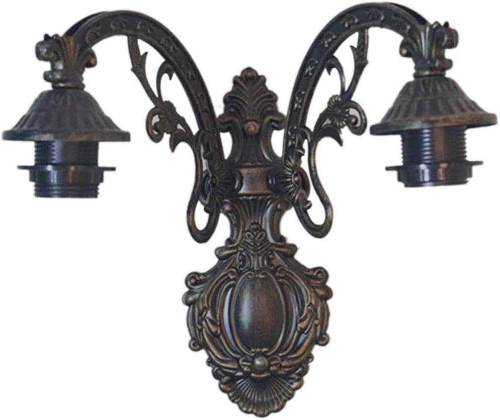 Tiffany Style Wall Light Sconces，Stained Glass Double Head Wall Lighting Fixtures ，Vintage LED Wall Lamps for Indoor Shop Bedroom Hallway