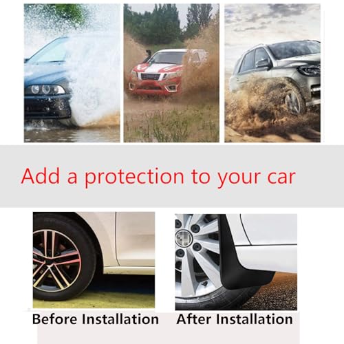 Image of XUKEY 4PCS Mud Flaps Splash Guard for Ford Ranger 2024 2025 Mudguards Mudflaps Fender Tire Protector Rear Front Car Accessories Replacement