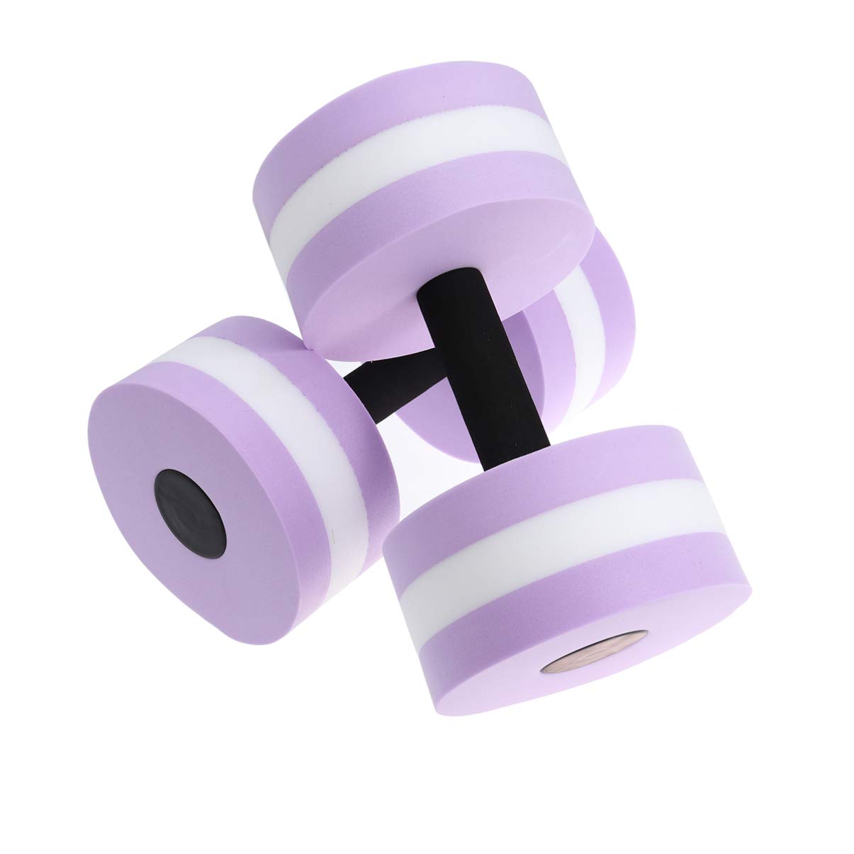 SEWACC Lot de 2 haltères aquatiques en mousse EVA haute densité pour exercices d'aérobic (violet)