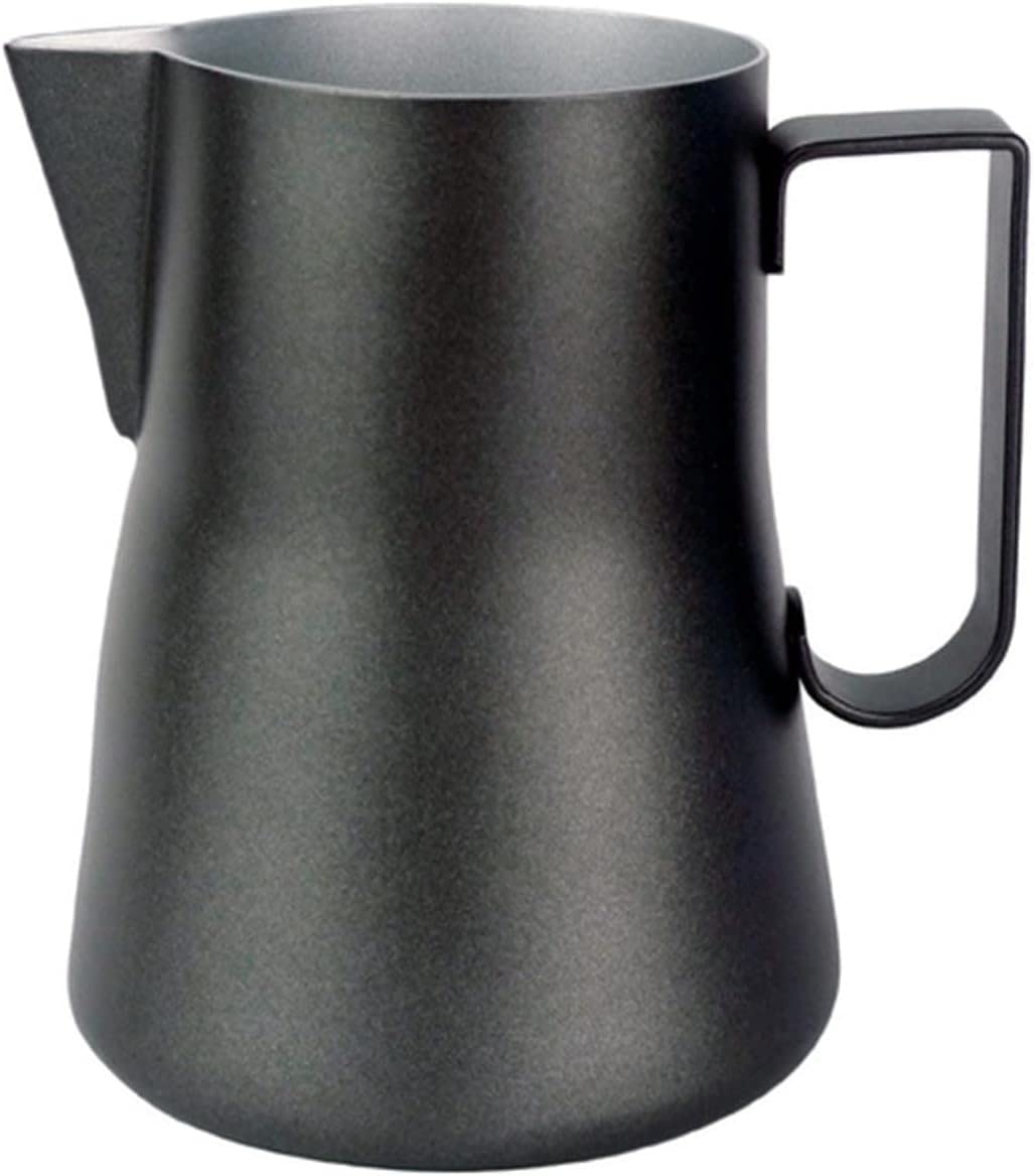 Edelstahl-Messbecher, Milchaufschäumkännchen for Kaffeemaschine, Milchbecher aus Edelstahl, Milchkännchen, matt, manueller Milchaufschäumer, Kaffeezubehör | Blue