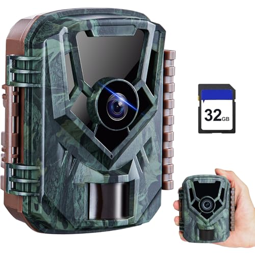 KJK Trail Camera, 36MP 2.7K Mini Game Camera with Night Vision Motion Activated Waterproof,...