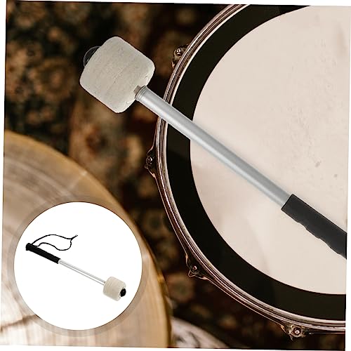Baqueta para batería con mango de aleación de aluminio y cabeza de fieltro de lana, para músicos miniatura 3