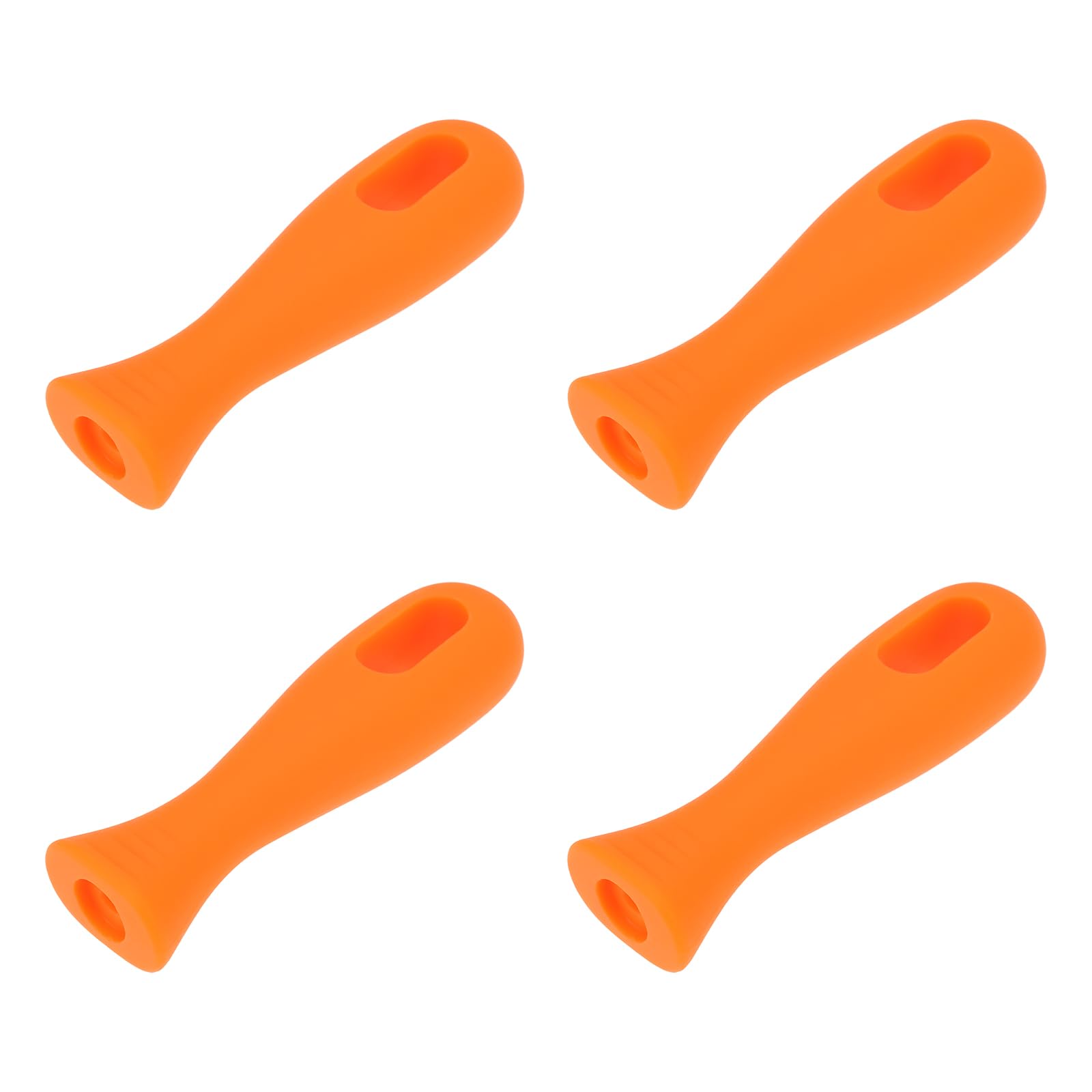 Briny River Orange 4Pcs Chainsaw Round File Handle File Holder Ergonomic Nylon Grip