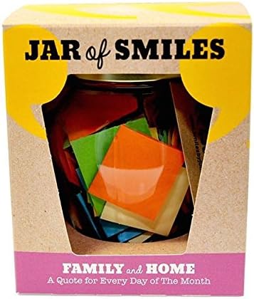 Family & Home Quotations In a Jar. Month of Funny, Thoughtful Quotes in a Jar. Gift For Loved Ones In Your Life. Share Special Thoughts With Your Family. Glass Jar with gift box