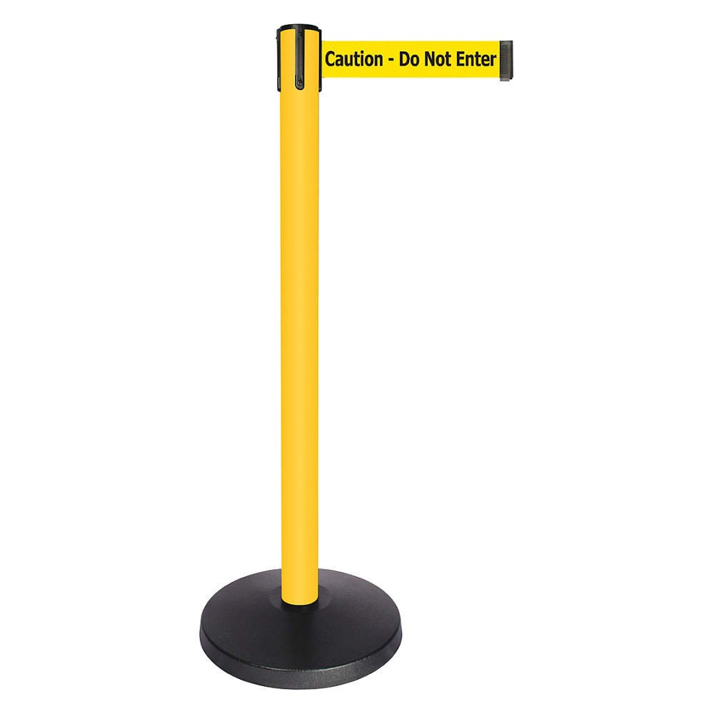 Barrier Post, Yellow Post, 40" Post H