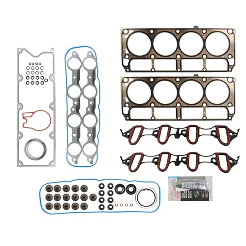 Image of Torchbeam Head Gasket Kit, Engine Cylinder Head Gasket Set Fit for Chevy Silverado 1500 Tahoe /GMC Sierra 1500 Yukon 2002-2011, Suburban Express 2500 Avalanche Savana 4.8L 5.3L, OE# HS26191PT, HS54442