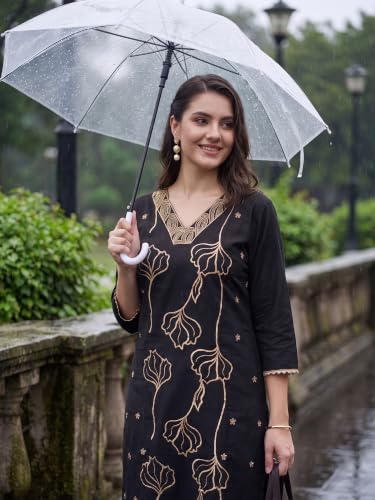 Image of INDO ERA Women's Silk Blend Geometric Embroidered Thread Work Kurta & Pant Set | Co Ord Set For Women Stylish