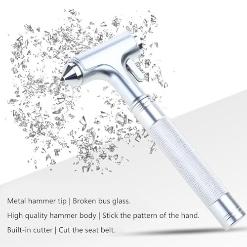 Multi-functional Metal Hammers For Vehicle Aluminium Automobile Hammers Window Tools