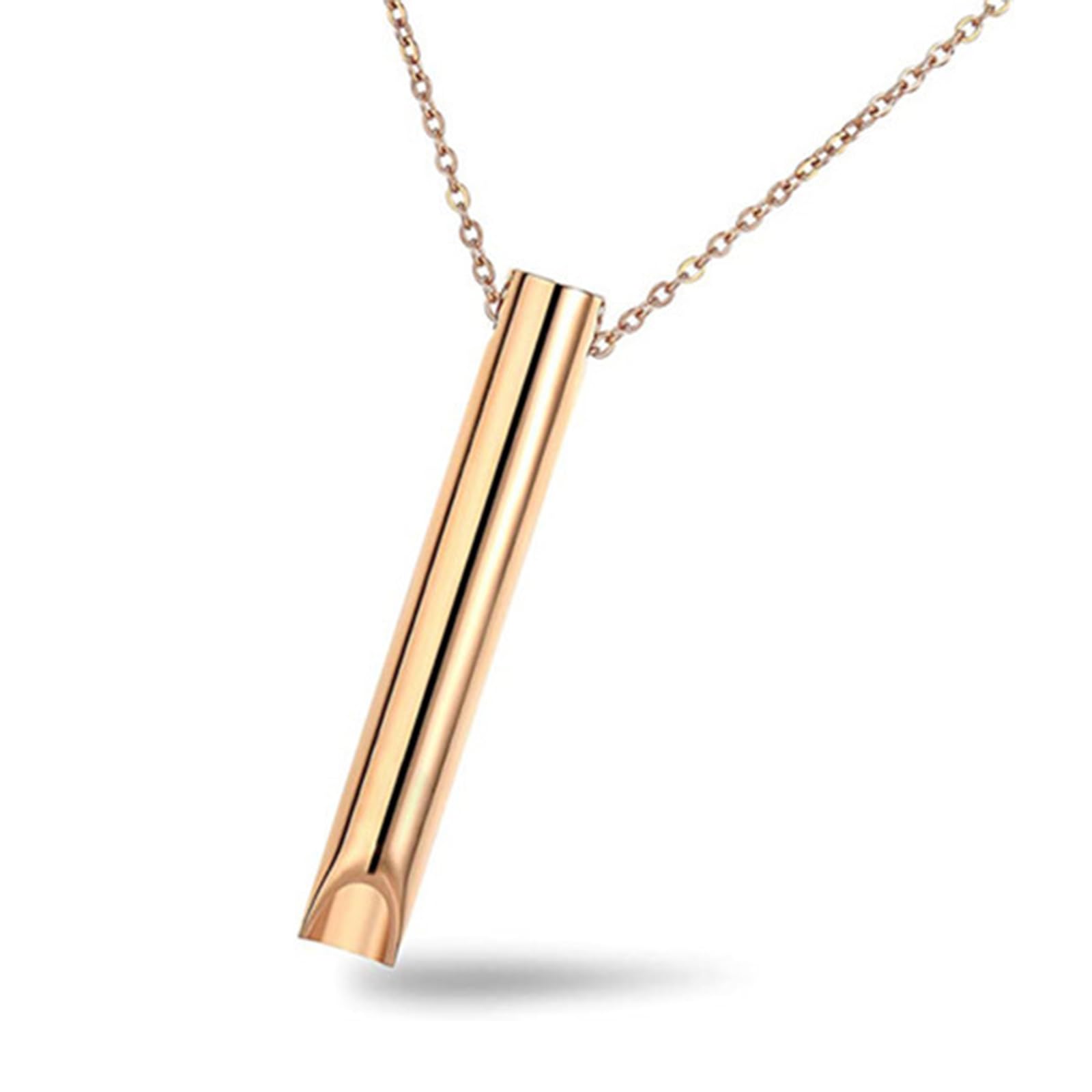 Stress Relief Mindful Necklace,Anxiety Whistle Necklace, Anapana Breathing Necklace