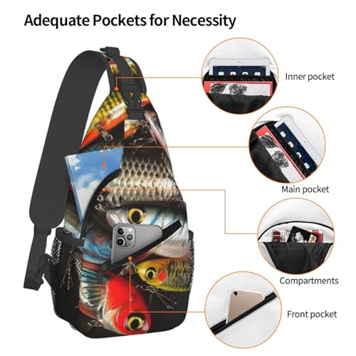 Bolso cruzado deportivo tipo bandolera negro miniatura 4