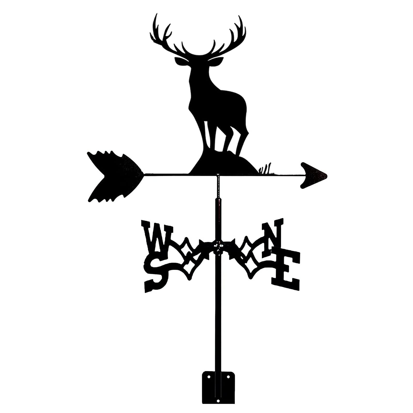 WIQUYBML Weathervane Wind Direction Indicator Decor Vane Weathercock for Farm Yard Garage Cupola Garden Weather Vane/Wild Deer/35 * 50Cm