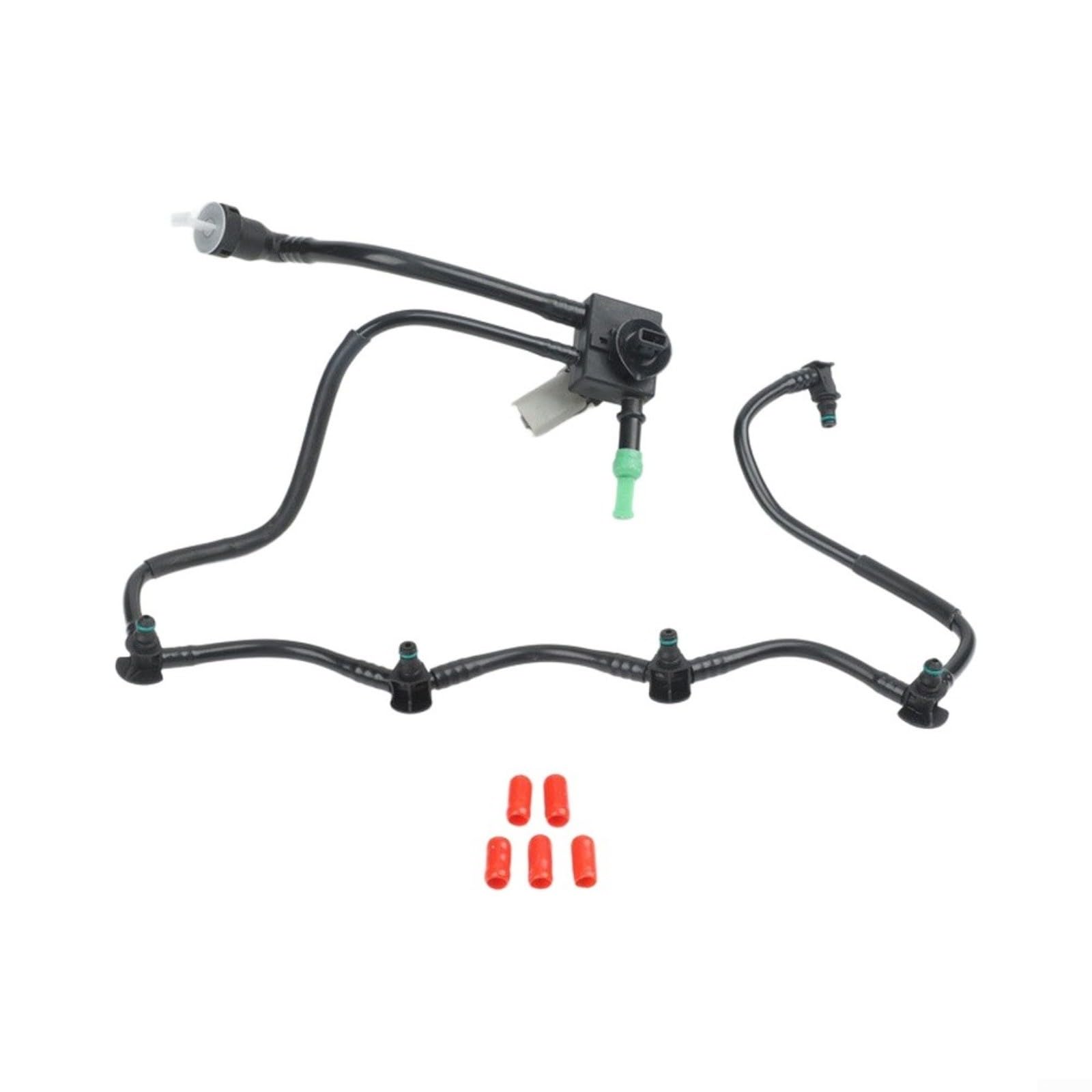 Tubo de retorno de inyector de combustible para Renault 1.9 dCi OE 8200361444/1751100QAR con válvula y junta tórica, material ABS resistente