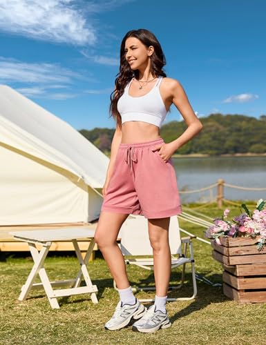 Jezonga Women's Running Shorts Gym Sport Athletic Jogging Lounge Sweat Shorts Summer High Waisted with Pockets for Yoga Workout - Image 3