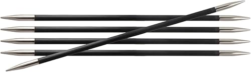 Knitter's Pride KP110127 Agujas de doble punta Karbonz de 2/0.108 in, 8"