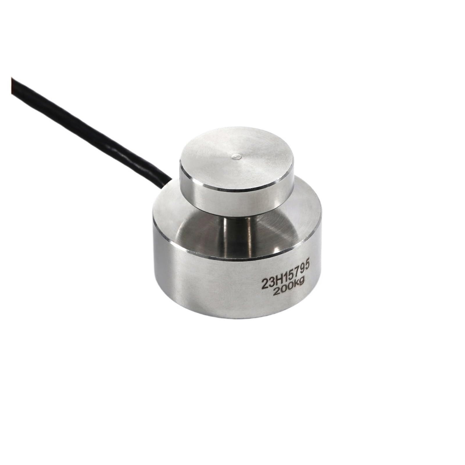 Kraftmessdose Mit Digitalanzeige, Außendurchmesser 30mm, Hochpräzise | Druckkraftmessung Für Zug- & Druckkräfte, Industrieller Kraftsensor Qualitätsprüfung & Labortechnik(200KG and Indicator)