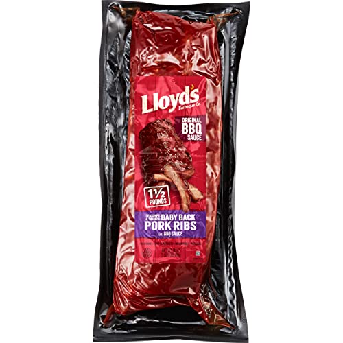 Lloyds BBQ Seasoned & Smoked Babyback Ribs In Original Bbq Sauce, 24 Oz