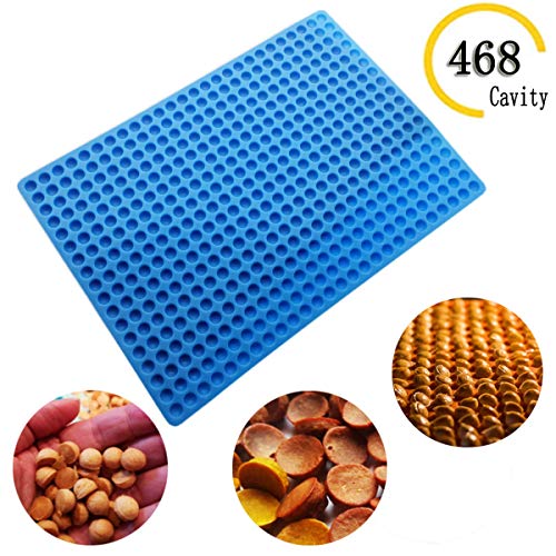 468-Cavity Mini Round Silicone Mold Chocolate Drops Mold Gummy Candy Drops, Pet Dog