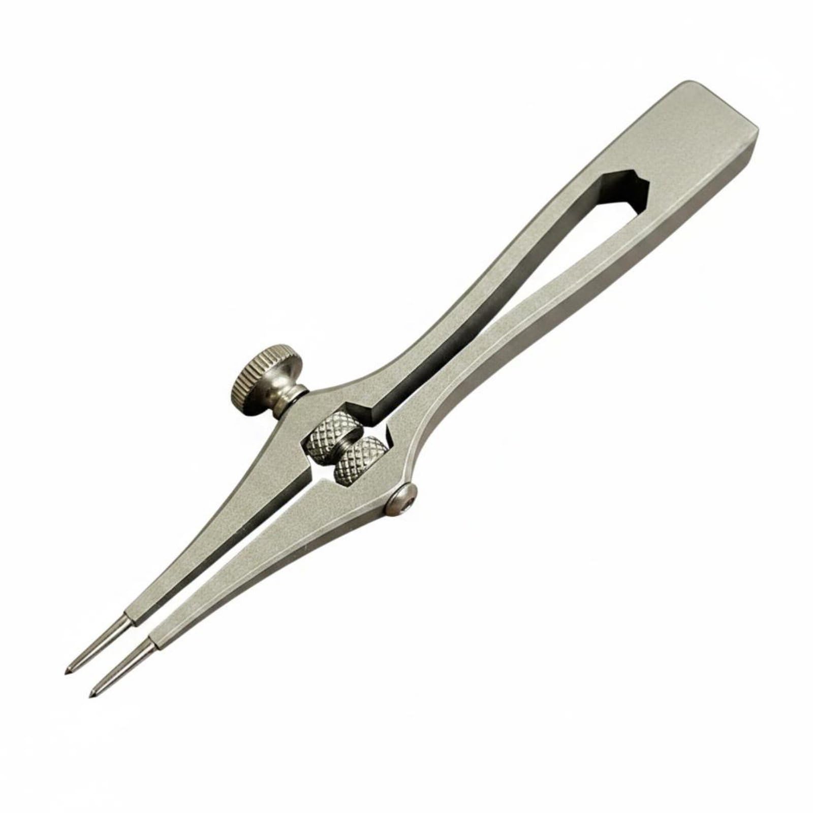 Perforador de Espaciado Ajustable Punzón de Cuero Herramienta Manual Herramienta de Costura con Ajuste Fino 1-6mm Agarre Seguro Hexagonal Perforación, Cincel Redondo
