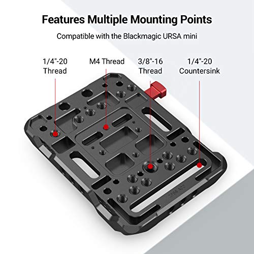 Image of SmallRig V Mount Battery Plate, Mini V-Mount Plate with 1 /4 inch-20 Holes 2988