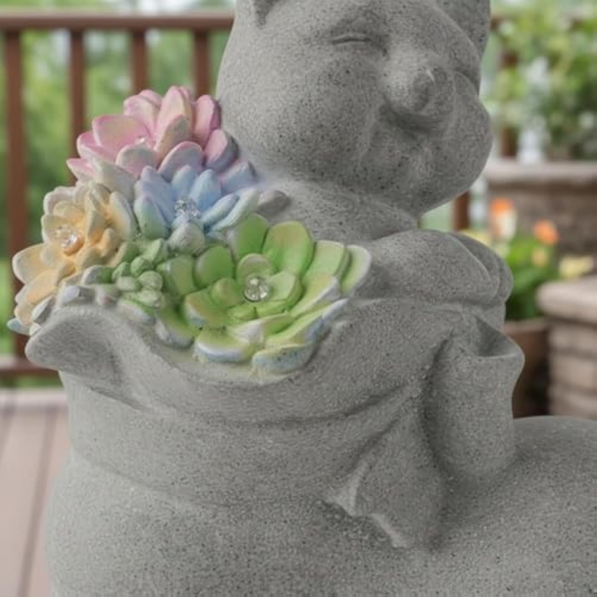 Waterproof Solar Cat Garden Light Statue