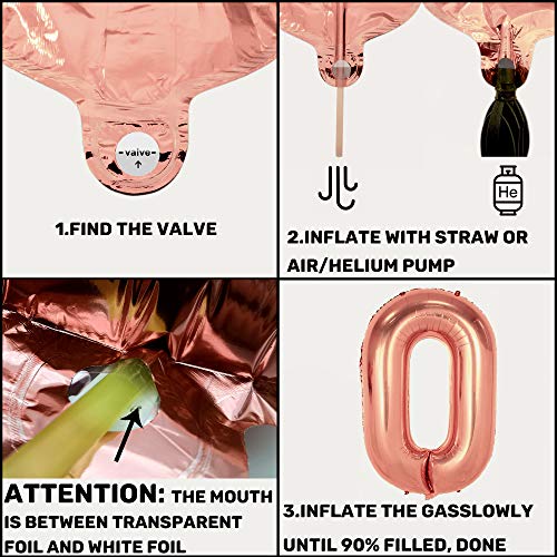 MOVINPE Rose Gold Birthday Party Decoration, Happy Birthday Banner, Rose Gold Fringe Curtain, Foil Tablecloth, Heart Star Foil Confetti Balloons, 10g Table Confetti for Women Girl Birthday Party 7 MOVINPE Rose Gold Birthday Party Decoration, Happy Birthday Banner, Rose Gold Fringe Curtain, Foil Tablecloth, Heart Star Foil Confetti Balloons, 10g Table Confetti for Women Girl Birthday Party - Image 8