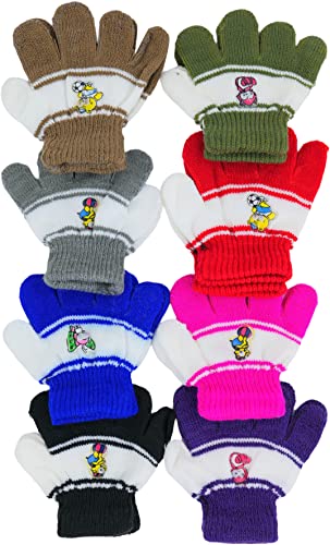 Image of ToBeInStyle Kids Pack of 6 Warm Winter Gloves