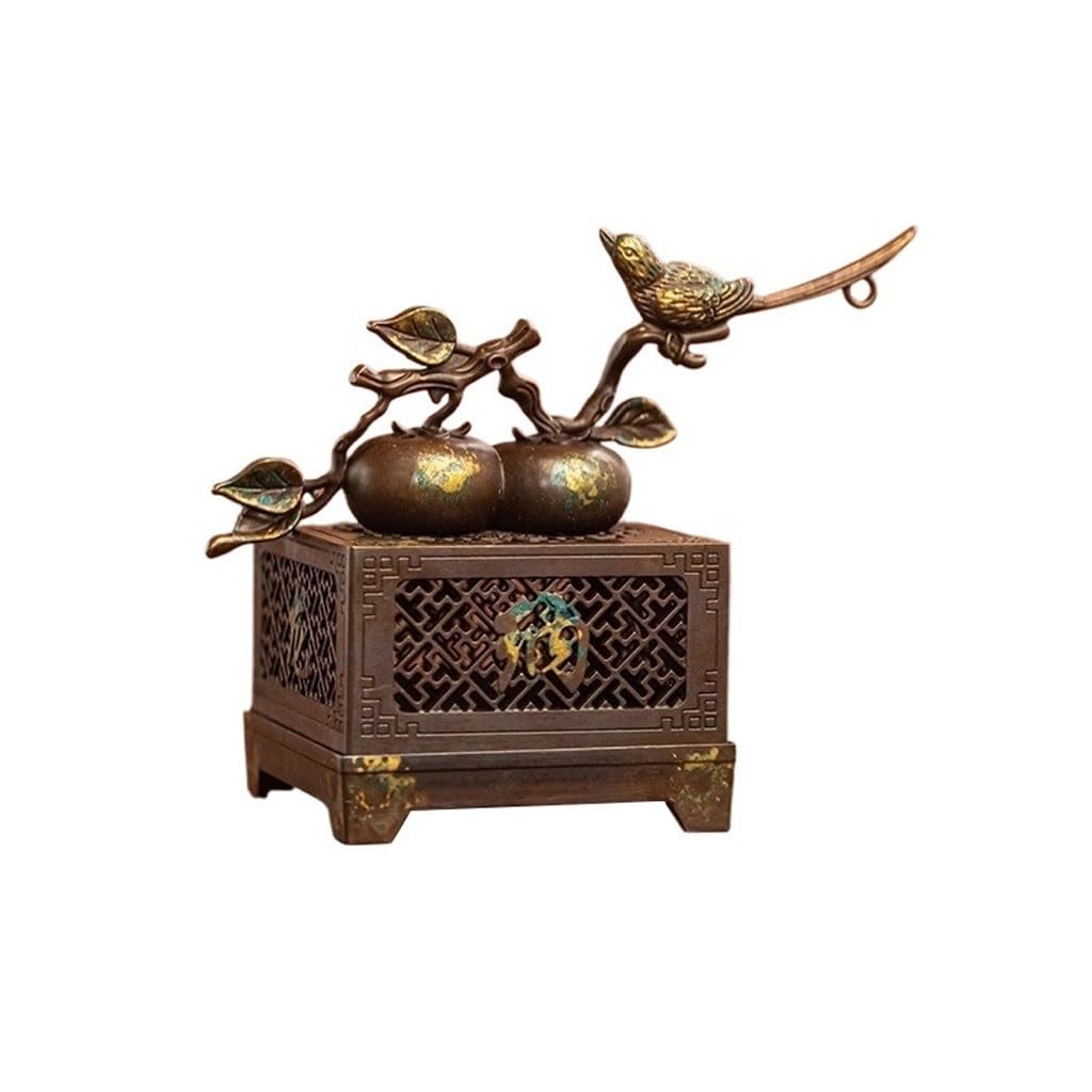 SLEEVE Incense Burner Holder Retro Old Incense Burner Household Sandalwood Incense Indoor Agarwood Incense Burner Ornaments Incense Holder(A)