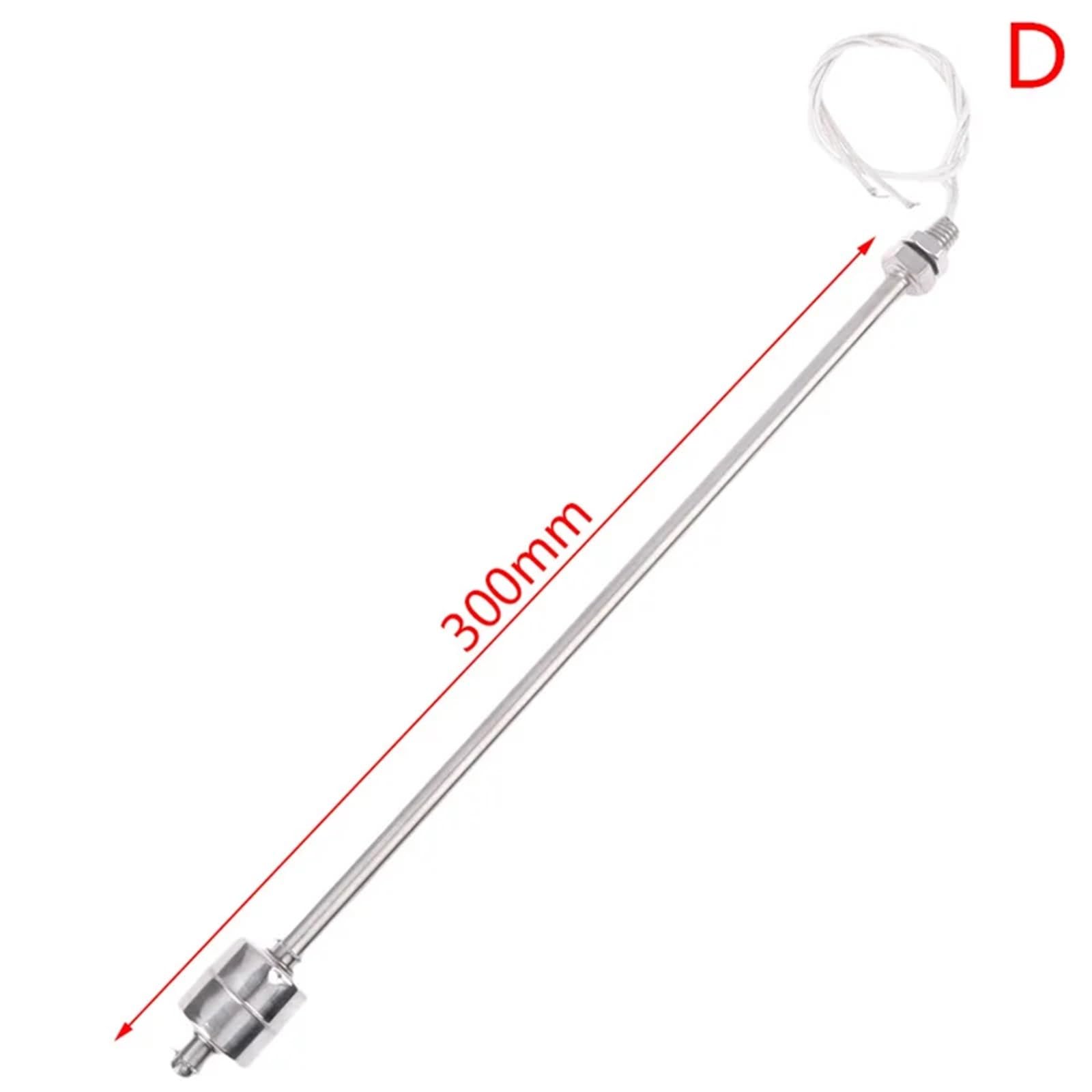 Interruptor de flotador de acero inoxidable, sensor de nivel de agua líquida for tanque, interruptor de doble bola, sensores de flujo for piscina y flotador.(300MM)
