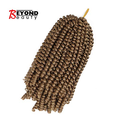 1 piece Spring Twist Crochet Braids Bomb Twist Crochet Hair Ombre Colors Synthetic Fluffy Hair Extension 8inch 110g(#27)