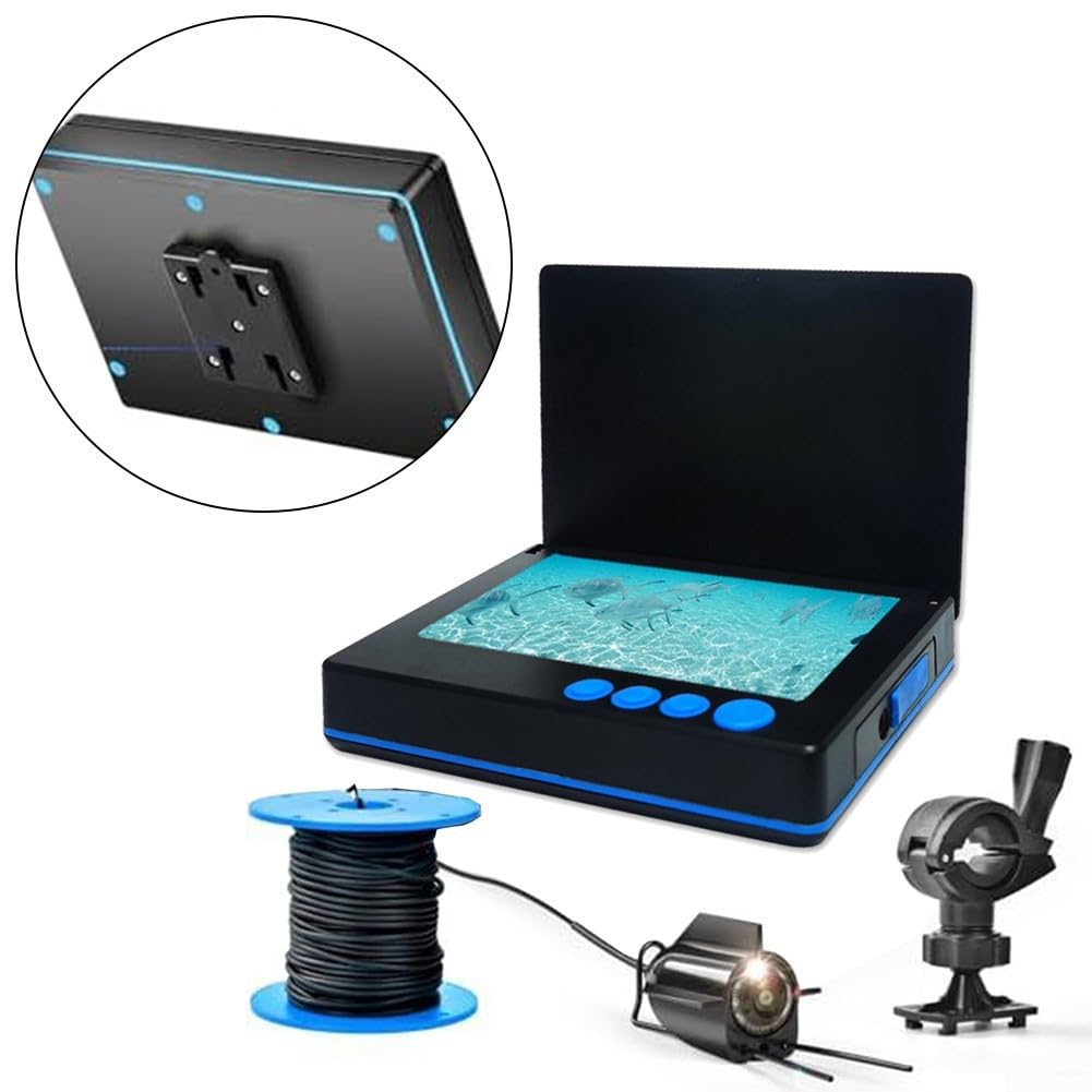 Cámara de pesca subacuática, pantalla IPS de 5 pulgadas, buscador de peces, cámara de pesca subacuática, para río de hielo y barco, para entusiastas de la pesca