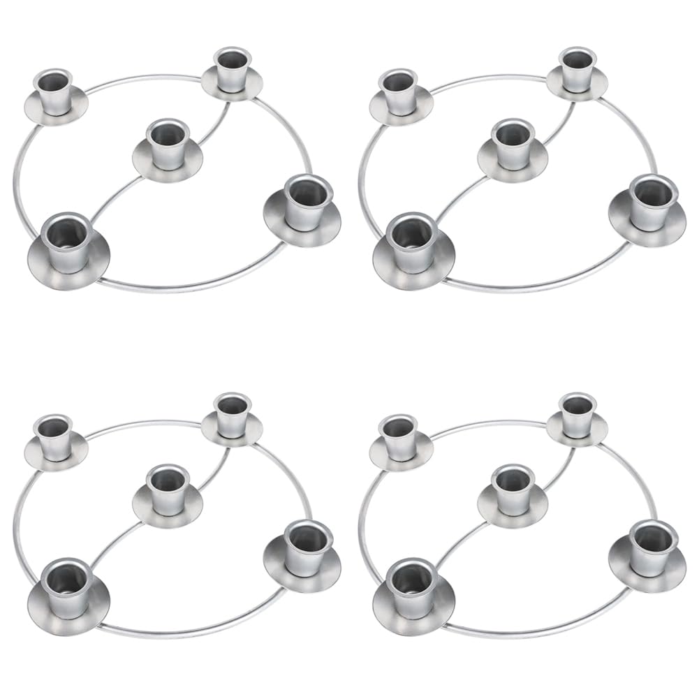 Couronne de l'Avent avec 5 porte-bougies, cadeau de Noël idéal