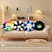 Flower Pillow, Smiley Face Sunflower Plush Pillow, Cute Flower Floor Cushion, Soft Decorative Throw Pillow for Bedroom, Sofa, Car or Dorm Decor