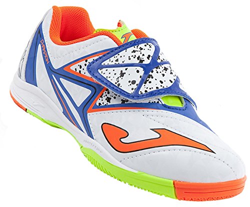 Joma Champion 702 jr Indoor Weiss Kinder Hallenschuhe Klett, Größe:30, Farbe:weiß