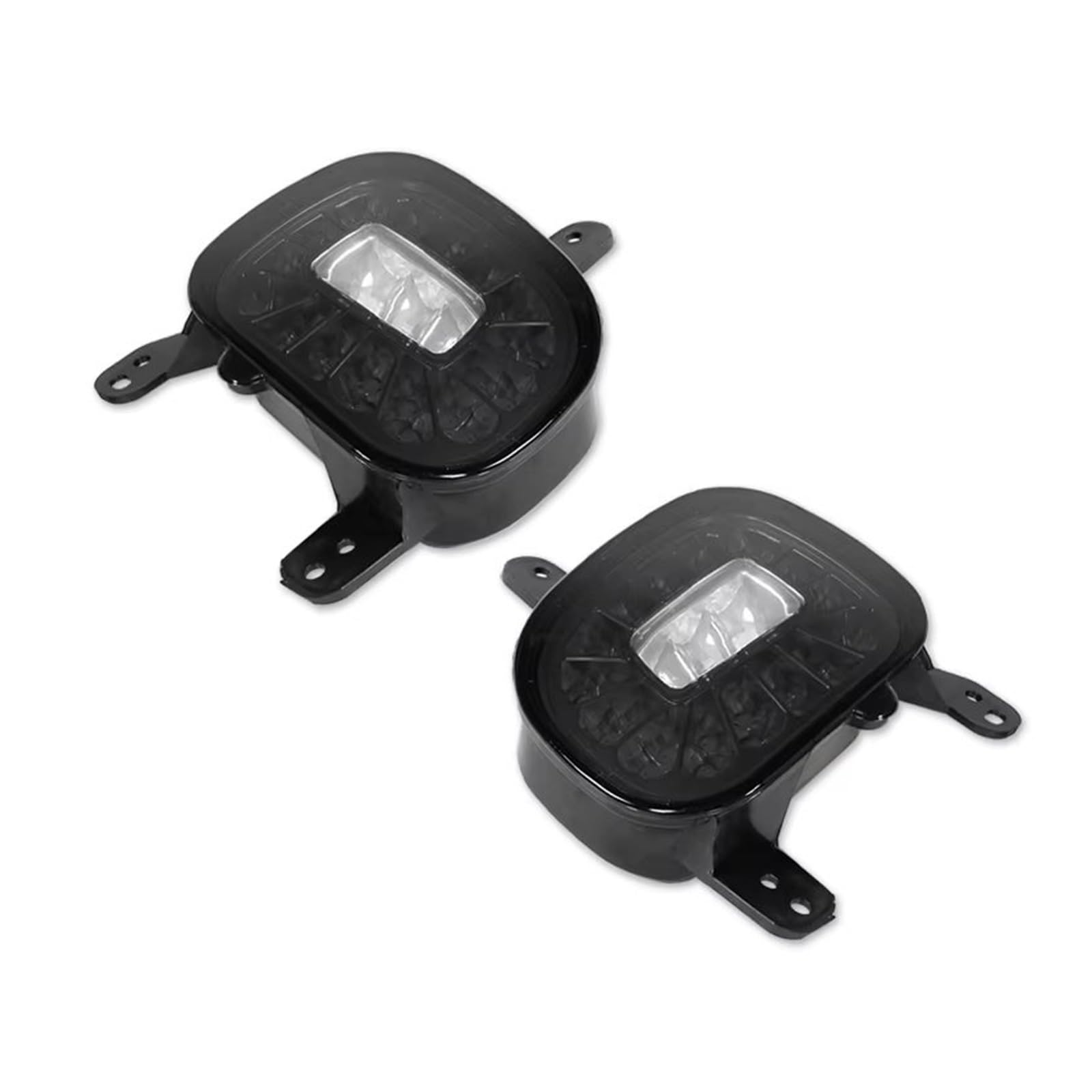 Generico Luce di retromarcia Per Jeep Per Renegade 2015-2018 Riflettore posteriore Fendinebbia e retromarcia bianca 2 pezzi Lampada paraurti senza lampadina Gruppi fanali posteriori(Smoked)