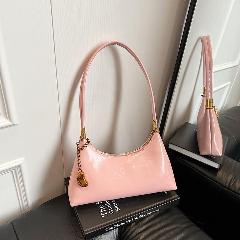 NEBIL Shoulder Bag for Women Small Vintage Shoulder Purse Handbags Retro Purse Cute Clutch Hobo Underarm Bag (Silver) - Image 3