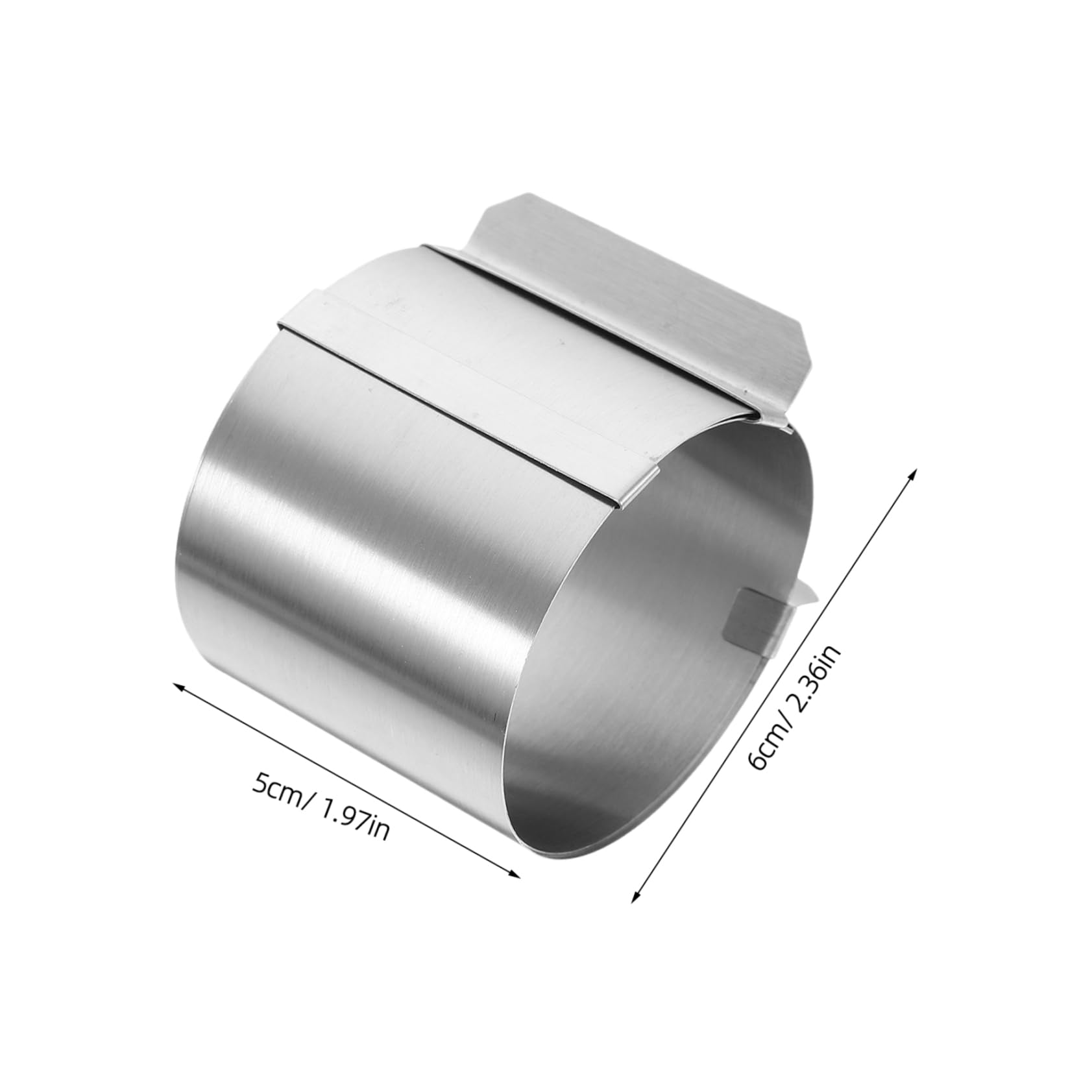 DECHOUS 2pcs Stainless Steel Mousse Mold Cheesecake Molds Round Small Shapes Cake Baking Mold Bakeware Frame Cookware Adjustable Cake Baking Molds Cake Rings Circle Mouse Muffins Silver