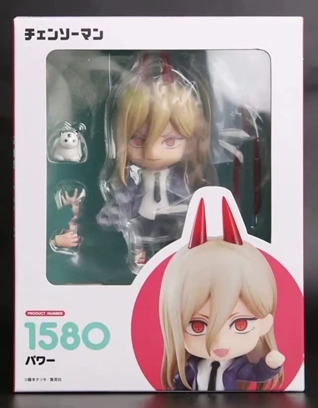 10cm Q Figure #1580 Ainme Chainsaw Man Denji Power Action Figure Chainsaw Man Power Figure Collection Model Doll Toys