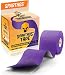 Spartan Tape Kinesiology Tape - Incredible Support for Athletic Kt Sports and Recovery - Free Kinesio Taping Guide! - Kinselogy Kenisology Kensio Kinesthetic Pregnancy Lifting - Uncut (Indigo Purple)