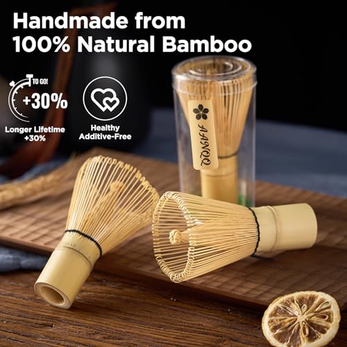 Miniatura 9 de Aanqq Kit Matcha Rosa: Matcha Set 7 Piezas - Cuenco De Matcha Con Pico 560 Ml - Chasen Bambú Matcha - Cuchara Matcha Y Colador De Matcha Kit Té Matcha, Ideal Para Principiantes Y Amantes Del Matcha